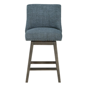 OSP Home Furnishings Granville 26" Swivel Stool Navy / Grey