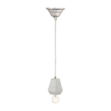 Hexagonal 3.8'' Wide 1-Light Mini Pendant - White Marble 8989-012 Elk Home