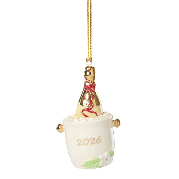 Lenox 2026 Champagne Bucket Christmas Ornament Gold Lettered Milestone Keepsake Gift 898939