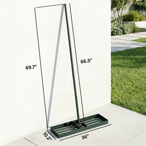 English Elm Heavy Duty 36 Inch Wide Lawn Leveling Rake with Powder Coated Rust Resistant Metal Frame T3971P481636