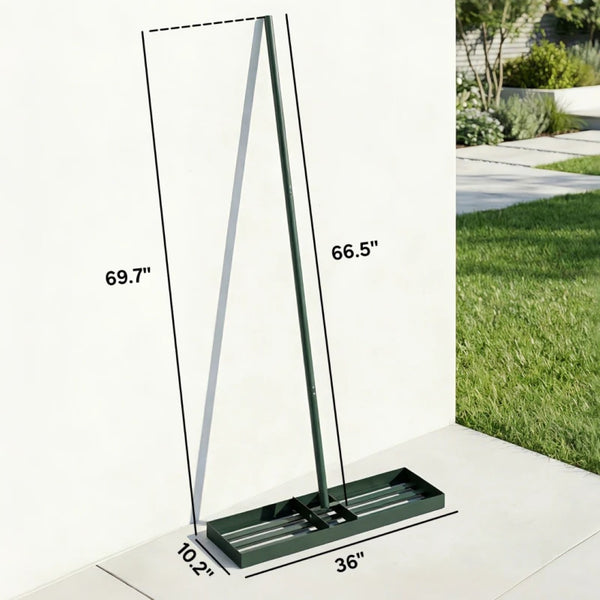 English Elm Heavy Duty 36 Inch Wide Lawn Leveling Rake with Powder Coated Rust Resistant Metal Frame T3971P481636