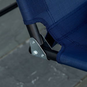 English Elm Outsunny 3-Person Outdoor Swing Bench With Adjustable Canopy & Steel Frame For Patios & Gardens W2225P174121-GIGA