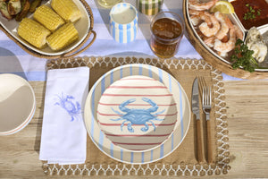 Lenox Willow Rattan Basket Serving Tray with Porcelain Inserts for Elegant Table Entertaining Divided Server with Tray 899015