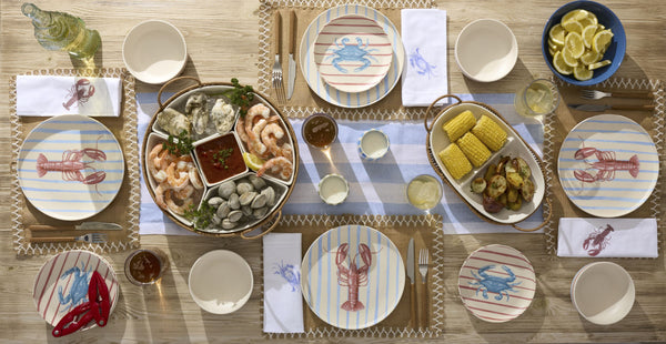 Lenox Willow Rattan Basket Serving Tray with Porcelain Inserts for Elegant Table Entertaining Divided Server with Tray 899015
