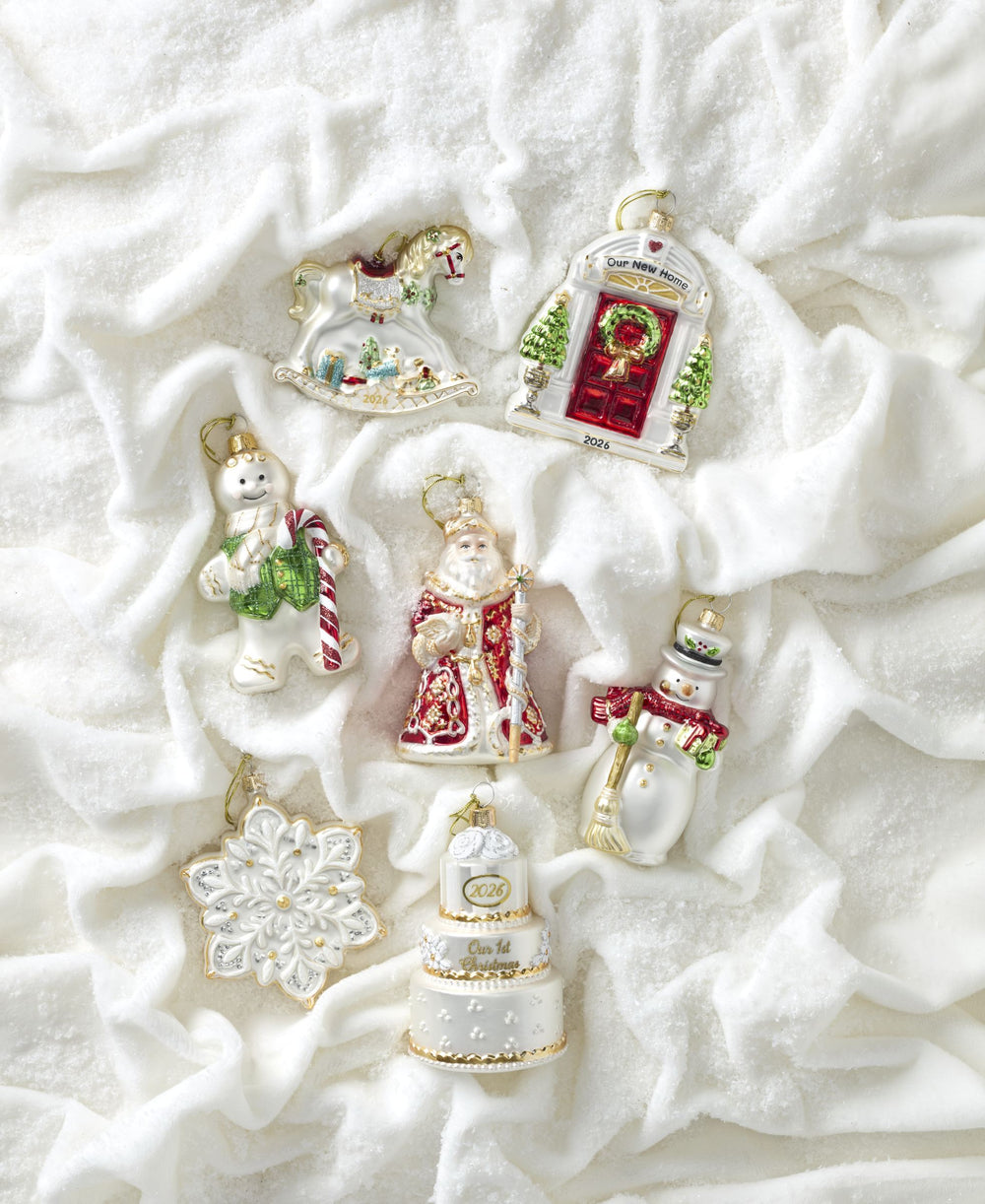 Lenox 2026 Retro Blown Glass Rocking Horse Babys First Christmas Keepsake Ornament 899032
