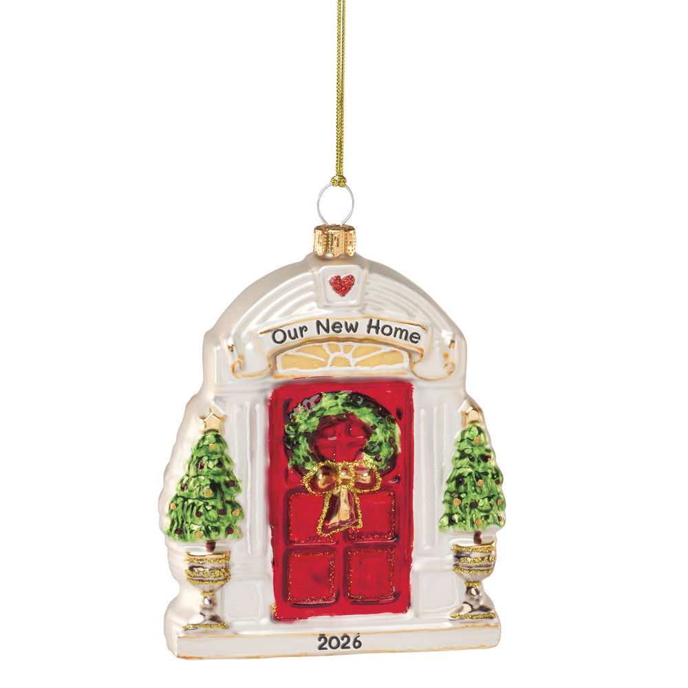 Lenox 2026 Retro Blown Glass Ornament Handpainted Artisan Holiday Tree Decor Vintage 899033