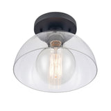 Julian 10'' Wide 1-Light Semi Flush Mount - Matte Black 89904/1 Elk Lighting