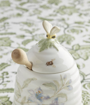 Lenox Butterfly Meadow Porcelain Honey Pot Floral Beehive Lidded Kitchen Accent 899073