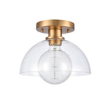 Julian 10'' Wide 1-Light Semi Flush Mount - Brushed Gold 89914/1 Elk Lighting