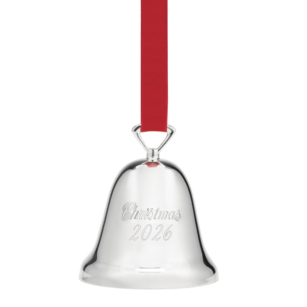 Lenox 2026 Reed and Barton Silverplate Annual Bell Ornament Engraved Holiday Keepsake 899163