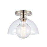 Julian 10'' Wide 1-Light Semi Flush Mount - Polished Nickel 89924/1 Elk Lighting