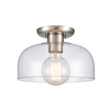 Brewer 10'' Wide 1-Light Semi Flush Mount