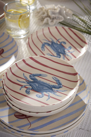 Lenox 24 Seven Bamboo Melamine Coastal Dinnerware Set for Four Shatter Resistant Outdoor Use Wharfside 899502