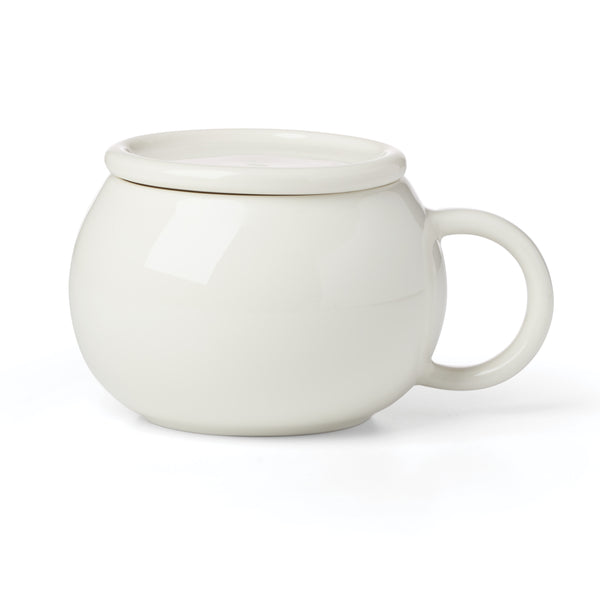 Lenox Quirk Sculptural White Porcelain Mugs with Coasters Set of 4 Dishwasher Safe 899530