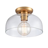 Brewer 10'' Wide 1-Light Semi Flush Mount - Brushed Gold 89954/1 Elk Lighting