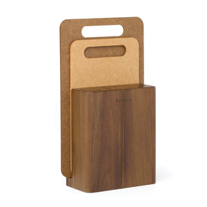 Lenox Woodlyn Acacia Block Knife Set Stainless Steel Blades with Composite Handles 899591