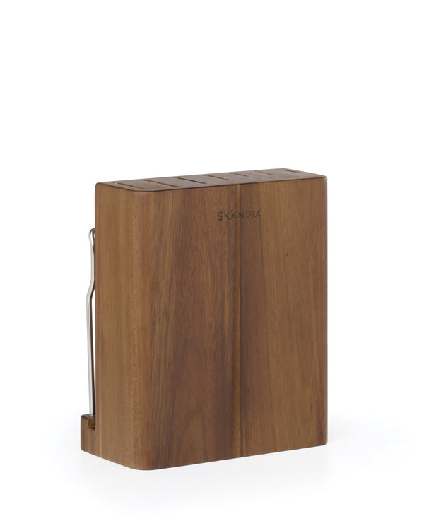 Lenox Woodlyn Acacia Block Knife Set Stainless Steel Blades with Composite Handles 899591