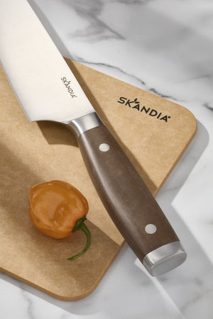 Lenox Woodlyn Acacia Block Knife Set Stainless Steel Blades with Composite Handles 899591