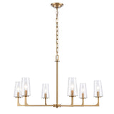 Fitzroy 34'' Wide 6-Light Chandelier - Lacquered Brass 89976/6 Elk Lighting