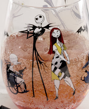Lenox The Nightmare Before Christmas Glass Tumbler Set of 4 Disney Licensed Barware 899825
