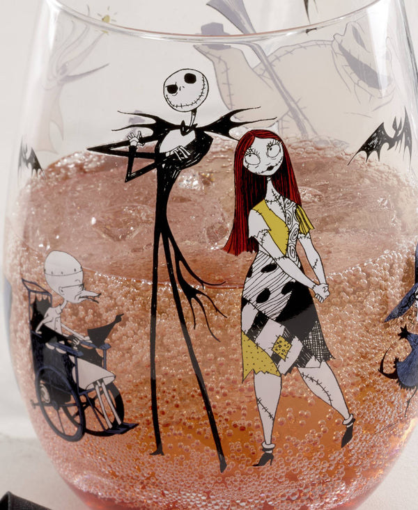 Lenox The Nightmare Before Christmas Glass Tumbler Set of 4 Disney Licensed Barware 899825
