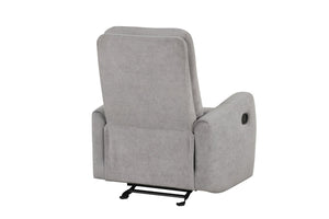 English Elm Paterson Microsuede Velvet Rocker Recliner Plush Swivel Chair for Living Room Gray B078P497894