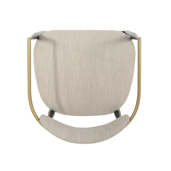 English Elm Counter Stools Set of Two Matte Black Iron Frames Gold Trim Upholstered Seats N771P249370A