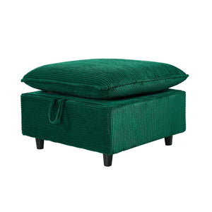 English Elm 2163gn-tea,teapoy Pu Upholstered Sofa with Solid Wood Legs for Modern Living Rooms W308P247508