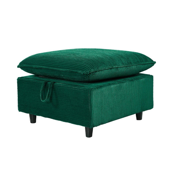 English Elm 2163gn-tea,teapoy Pu Upholstered Sofa with Solid Wood Legs for Modern Living Rooms W308P247508