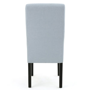 English Elm Hanford Upholstered Dining Chair Set of 2 with T-stitch Back and Tapered Legs N767P360602E