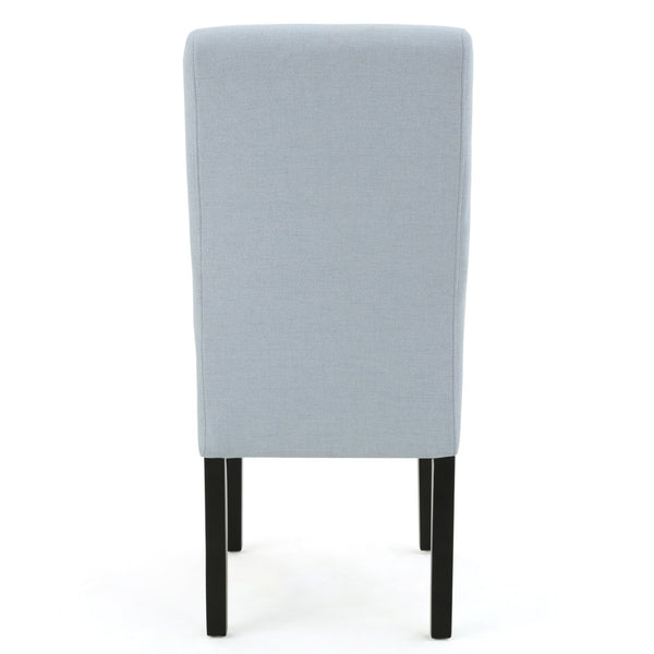 English Elm Hanford Upholstered Dining Chair Set of 2 with T-stitch Back and Tapered Legs N767P360602E