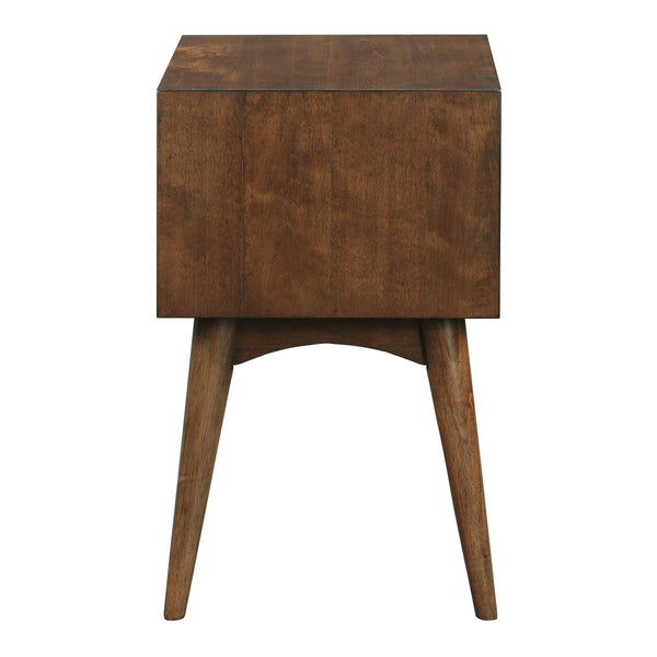 OSP Home Furnishings Copenhagen Accent Table w/Drawer Walnut
