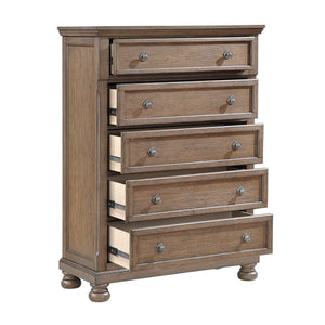 English Elm Transitional 7-Drawer Dresser with Felt Jewelry Tray, Dovetail Drawers & Pewter Knobs, Fully Assembled Antique brown 42 L x 21 W x 55.5 H B011P374533