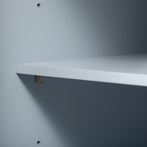 English Elm K&K 47 Inch Kitchen Island with Extendable Dining Table, Rolling Storage Cabinet, Built-In Power Grey+Blue N707P215327G