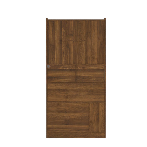 English Elm L Shaped Desk With Storage & Led Light - Modern Corner Computer Desk For Home Office & Gaming Setup W1321S00033