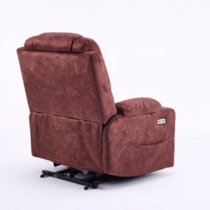 English Elm Oversized Power Lift Recliner with Massage Heat and Infinite Recline for Home Theater W3698S00002