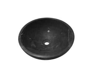 English Elm Luxury Solid Natural Marble Vessel Sink Round Matte Stone Basin Above Counter Vanity W1696P408023