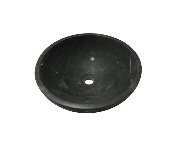 English Elm Luxury Solid Natural Marble Vessel Sink Round Matte Stone Basin Above Counter Vanity W1696P408023