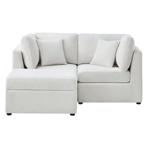 English Elm Chauncy Modular Chofa Set with Storage Ottoman and Coil Spring Foam Seat Support B050S00032