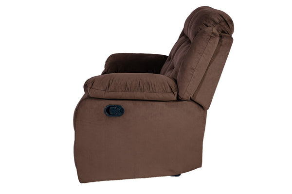 English Elm Manual Reclining Loveseat Velvet Tufted Pillow Arms Usb Port Living Room B011P468568
