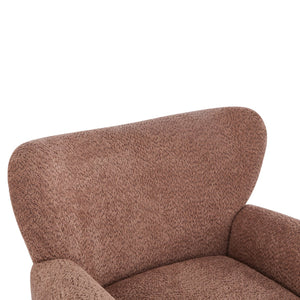 English Elm Christopher Knight Home® - Cozy Wingback Armchair with Plush Bouclé Upholstery, Solid Wood Legs, Timeless Elegant Comfort Coral 32 L x 29.5 W x 26.75 H N776P293322R
