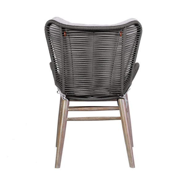 English Elm Mateo Outdoor Dining Chair Solid Eucalyptus Frame with Hand-woven Charcoal Rope Seat B2736P464846