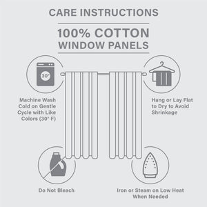 English Elm Cotton Printed Chenille Stripe Curtain Panel with Lining, 50x108, Rod Pocket & Back Tabs for Light Control and Texture Decor B035P294215