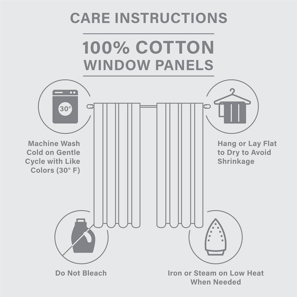English Elm Cotton Printed Chenille Stripe Curtain Panel with Lining, 50x108, Rod Pocket & Back Tabs for Light Control and Texture Decor B035P294215
