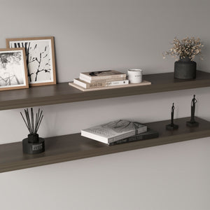 English Elm Ecco 47" Floating Wall Shelves Set of 2 in Olive – Hidden Brackets, Sturdy Particleboard Display_trim B200P361985