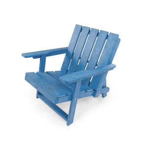 English Elm Shoreline Recycled Hdpe Folding Adirondack Chair Fully Assembled Modern Patio Seating Blue B2745P409684
