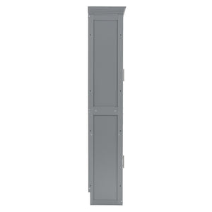 English Elm Queen Murphy Wall Bed with Integrated Wardrobe and Drawers for Studio Spaces LP000876AAE-1