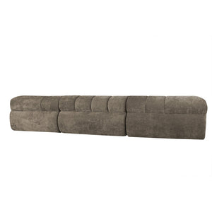 English Elm 122" Low Profile L-shaped Sectional with Chaise High Density Foam Modern Living Room N767P408805S