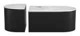 Ormara Coffee Table Set (2-Piece) White & Black 109920 Zuo Modern