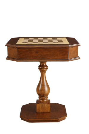English Elm Bishop Cherry Finish Reversible Game Table w/Drawers – 3‑in‑1 Chess, Checkers & Backgammon Square B2726P251281